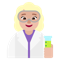 Woman Scientist- Medium-Light Skin Tone emoji on Microsoft